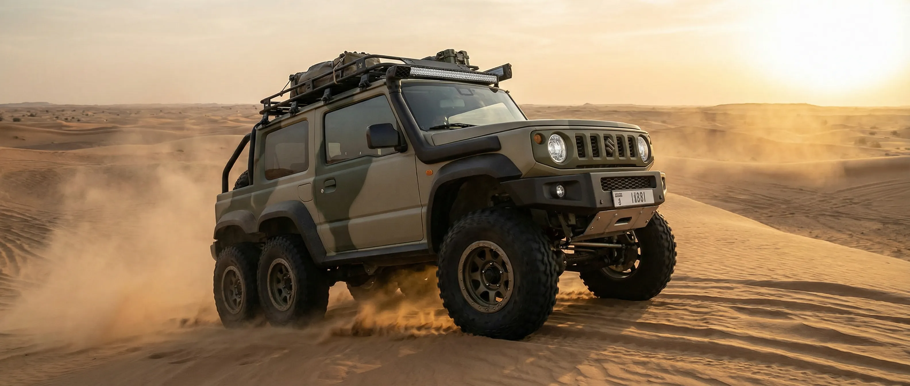 吉姆尼爆改6x6征服沙漠 - 小马拉大车